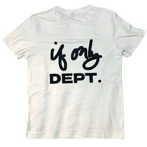 IF ONLY DEPT DEPARTMENT LIMITED EDITION White Crew Neck Shirt